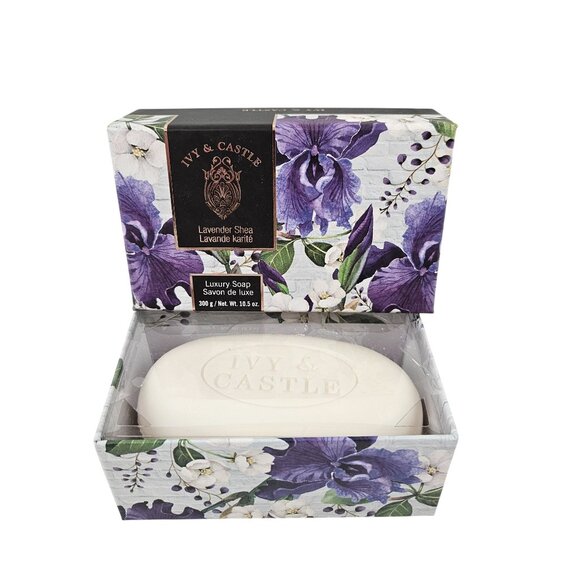Ivy & Castle Luxury Soap 10.5 oz Lavender Extract Shea Butter New Sealed - Picture 6 of 10